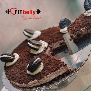 Cheesecake de Cookies & Cream Keto Endulzado con Azúcar Lakanto